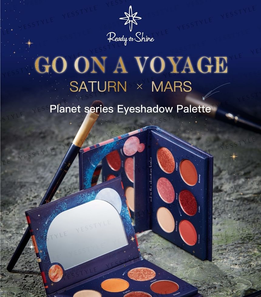 Ready to Shine - Go On A Voyage Eyeshadow Palette Mars, 7.2g, 200 g, 4715104200862