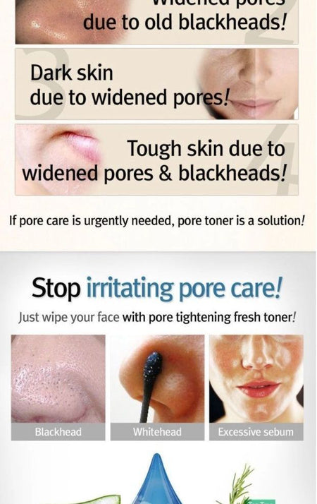 RiRe - Pore Tightening Fresh Toner 300ml, 300ml, 364 g, 8809410280857