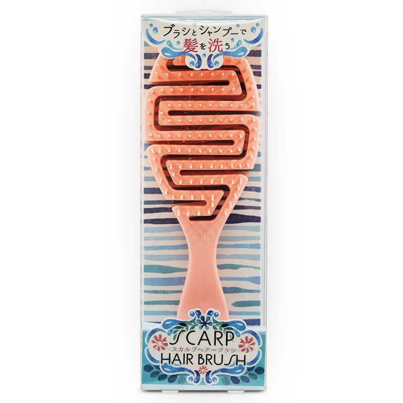 LUCKY TRENDY - Scarp Hair Brush, 1 pc - Pink, 60 g, 4537715861900