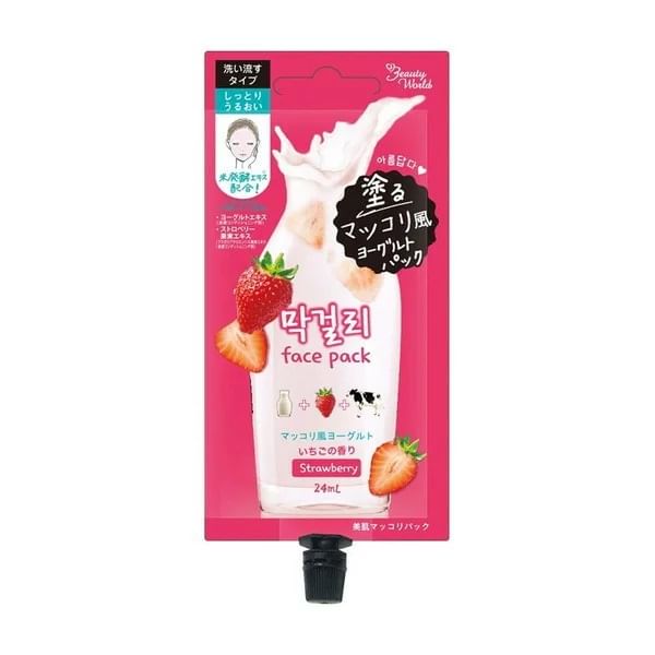 Beauty World - Rice Wine Face Pack Strawberry, 24ml, 50 g, 4537715960344