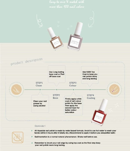 AQUA LALA - Long Lasting Base Coat, 15ml, 61 g, 4892021001301