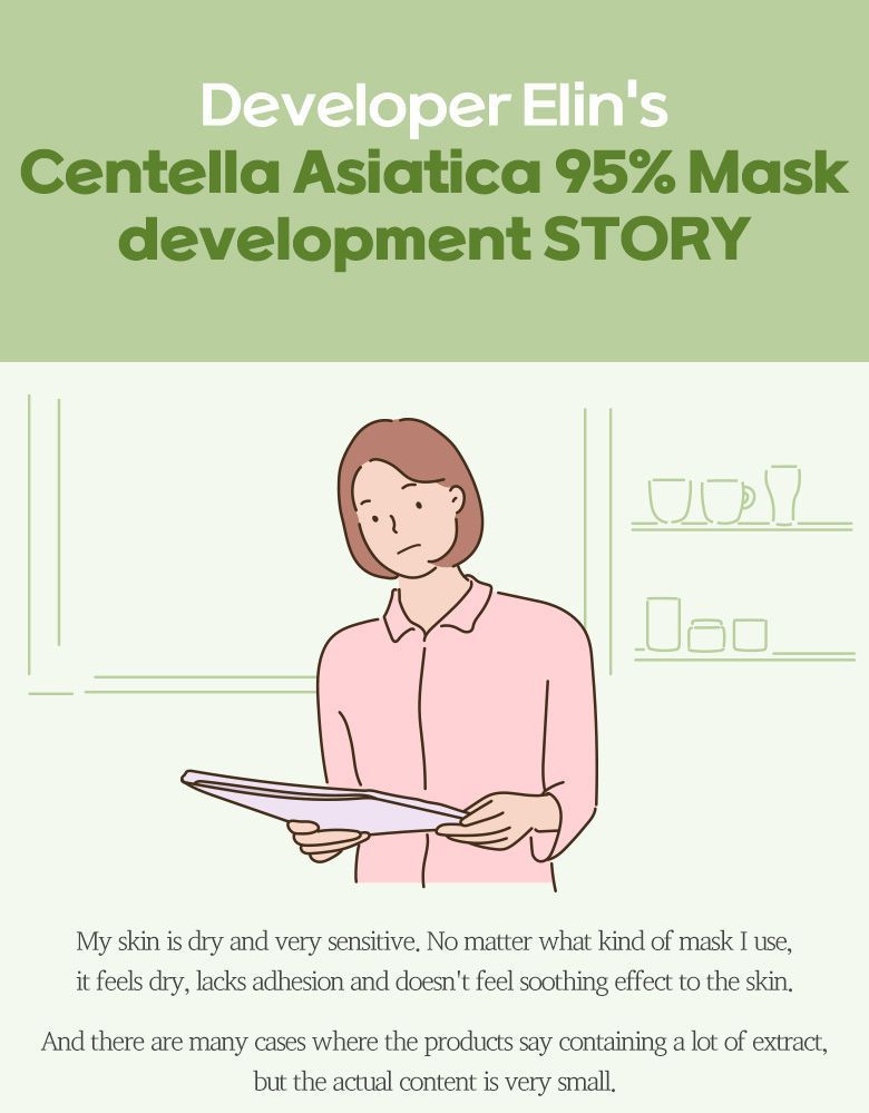 ongredients - Centella Asiatica 95% Mask Set, 20g x 5 pcs, 156 g, 8809456987048