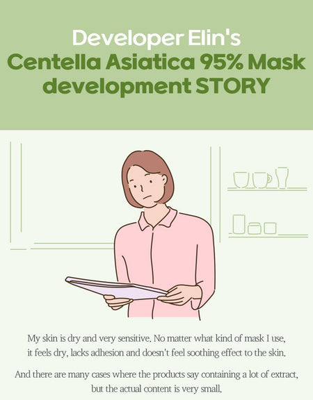 ongredients - Centella Asiatica 95% Mask Set, 20g x 5 pcs, 156 g, 8809456987048