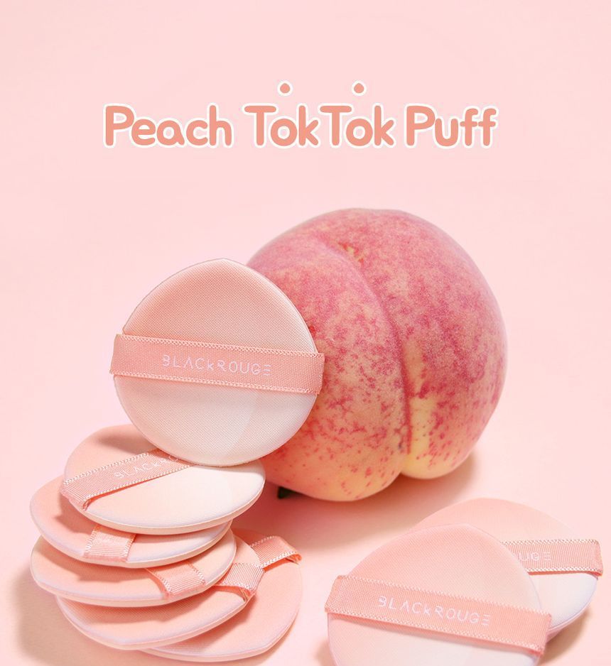 BLACK ROUGE - Peach Tok Tok Puff, 1 pc, 3 g, 8809464342204