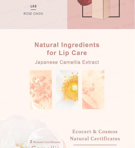 NATURAL BEAUTY - LAB Lipstick Set: L03 Rose Oasis + L04 Coral Aqua, 2 pcs, 150 g, 4711665126986