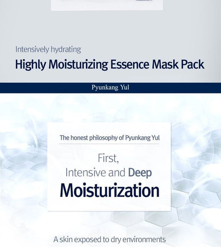 Pyunkang Yul - Highly Moisturizing Essence Mask Pack Set, 25ml x 10 pcs, 343 g, 8809486681206