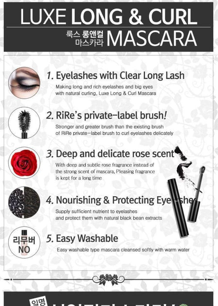 RiRe - Luxe Long & Curl Mascara, 8g, 25 g, 8809410280710