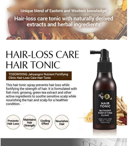 TOSOWOONG - Nutrient Fortifying Clinic Hair-Loss Care Hair Tonic 120ml, 120ml, 160 g, 8809179103350