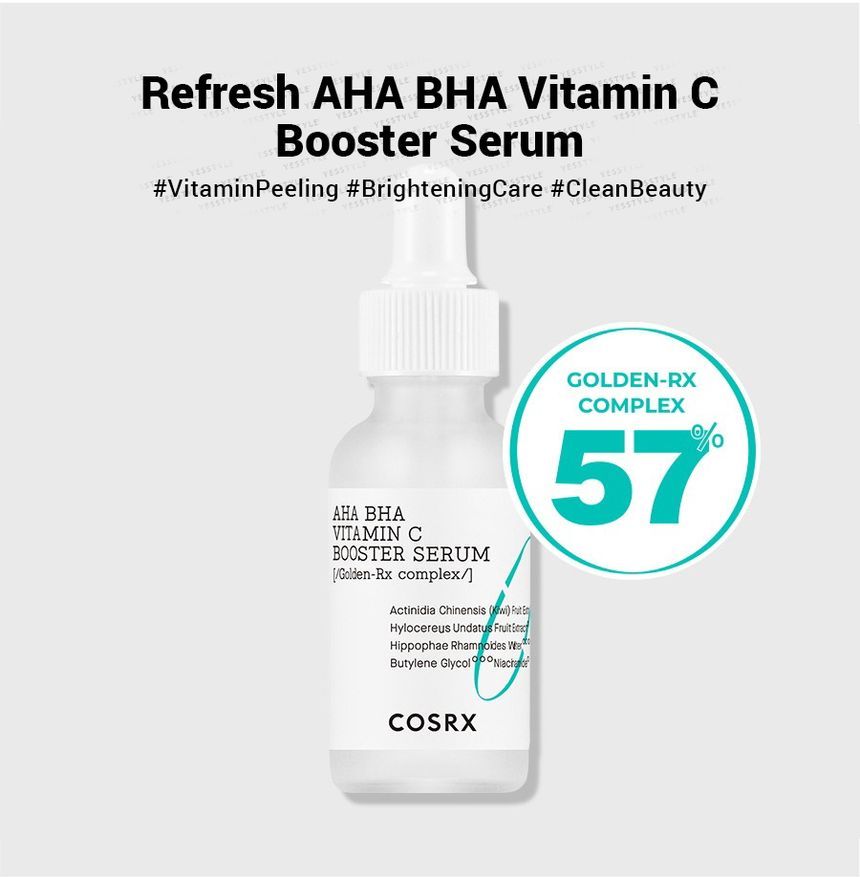 COSRX - Refresh AHA BHA Vitamin C Booster Serum, 30ml, 96 g, 8809598453869