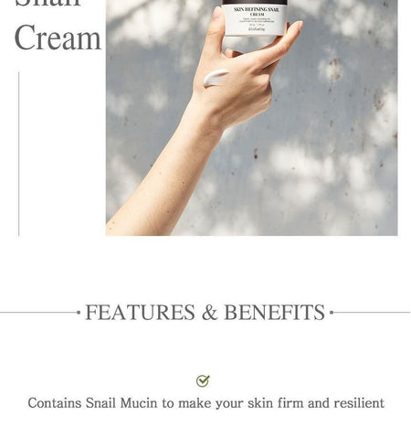 ElishaCoy - Skin Refining Snail Cream, 50g, 176 g, 8809266950935