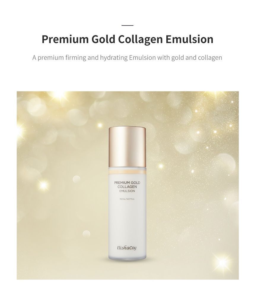ElishaCoy - Premium Gold Collagen Emulsion, 150ml, 272 g, 8809266953462