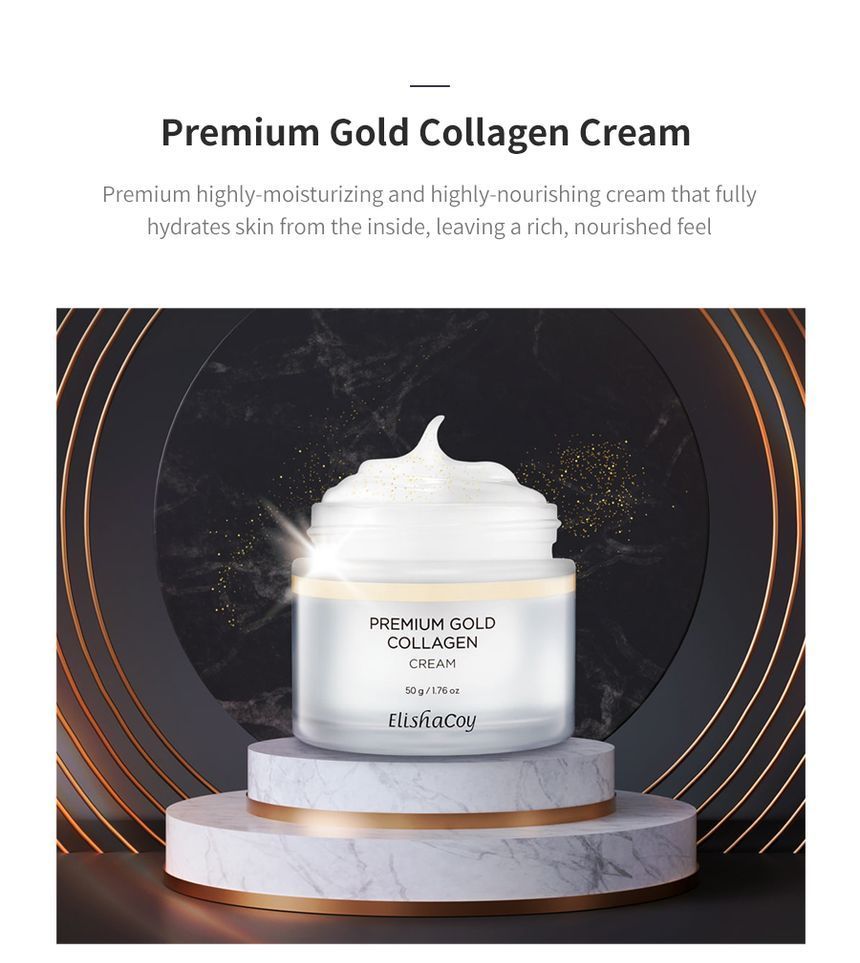 ElishaCoy - Premium Gold Collagen Cream, 50g, 190 g, 8809266953899