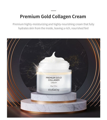 ElishaCoy - Premium Gold Collagen Cream, 50g, 190 g, 8809266953899