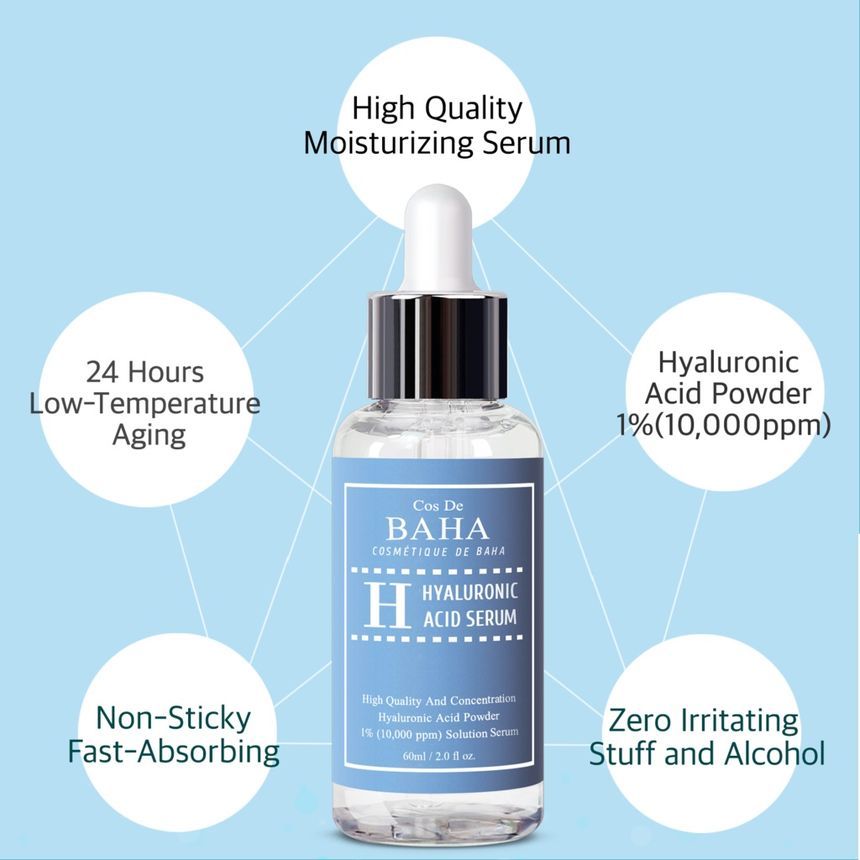 Cos De BAHA - H Hyaluronic Acid Serum, 60ml, 90 g, 8809240318072