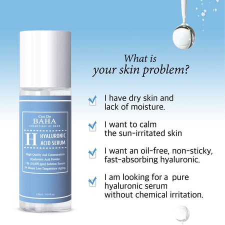 Cos De BAHA - H Hyaluronic Acid Serum Large, 120ml, 170 g, 8809240318317