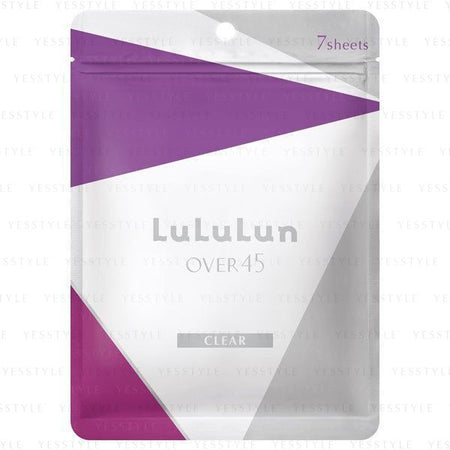 LuLuLun - Over 45 Face Mask Clear, 7 pcs, 200 g, 4582305068917