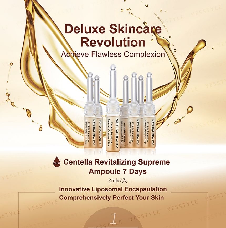 NATURAL BEAUTY - Centella Revitalizing Supreme Ampoule, 3ml x 7, 150 g, 4711665119810