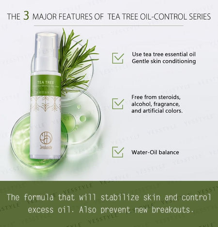 JOURDENESS - Jenduoste Tea Tree Oil-Control Moisturizing Lotion, 100ml, 250 g, 4712589345507