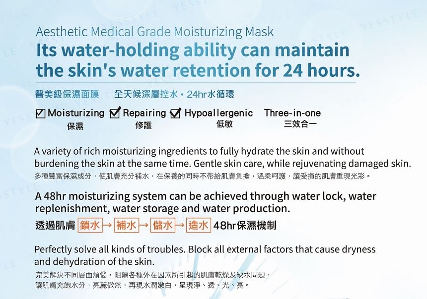 JOURDENESS - Extra-Hydrating Instant Mask, 6 pcs, 160 g, 4712589342063