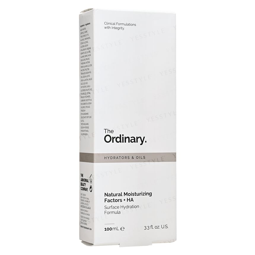 The Ordinary - Natural Moisturizing Factors & HA Emulsion, 100ml, 128 g, 769915193657
