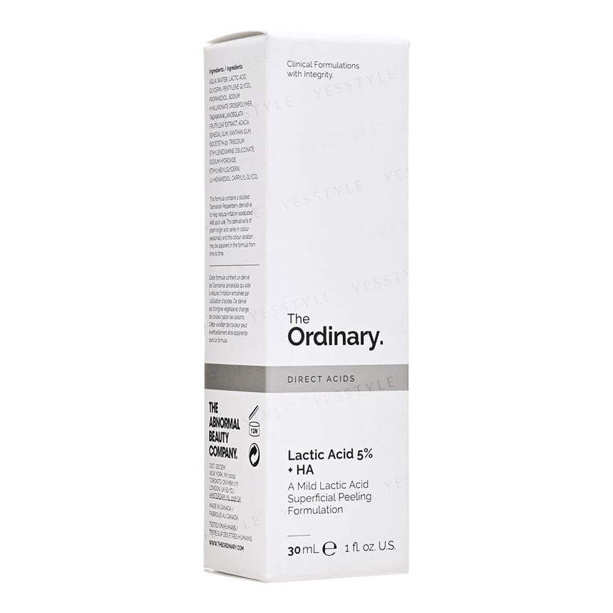The Ordinary - Lactic Acid 5% & HA Peeling, 30ml, 90 g, 769915190281