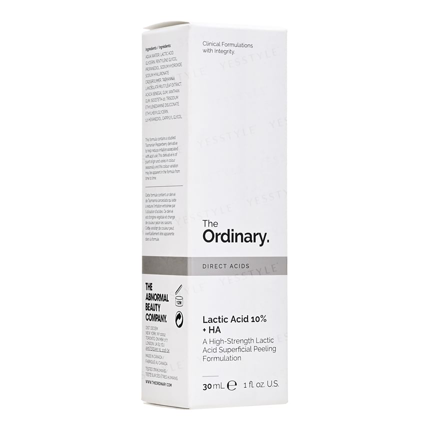The Ordinary - Lactic Acid 10% & HA Peeling, 30ml, 90 g, 769915190373