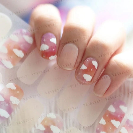 Lunacaca - Rosy Clouds Nail Art Sticker, 24 pcs, 50 g, 4892021007939