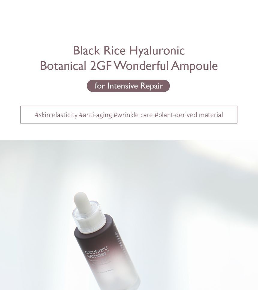 haruharu wonder - Black Rice Hyaluronic Botanical 2GF Wonderful Ampoule, 30ml, 134 g, 8809532221479