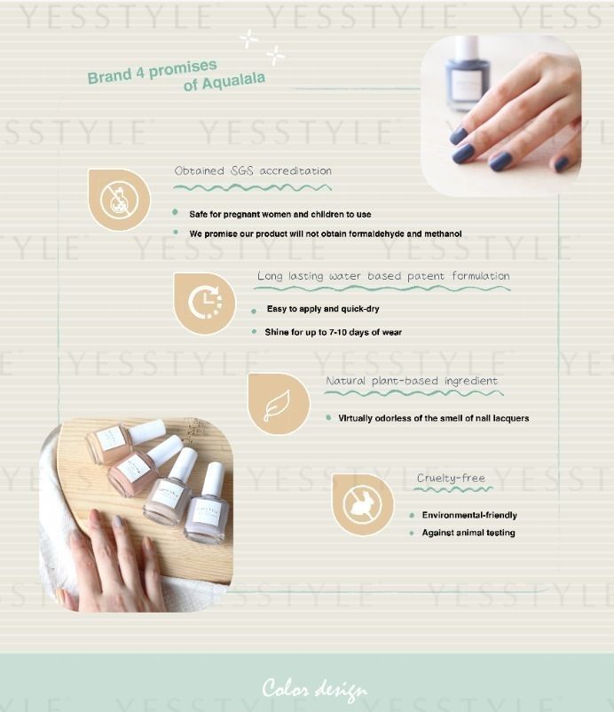 AQUA LALA - Sweet & Romance Nail Polish, 15ml, 61 g, 4892021001403