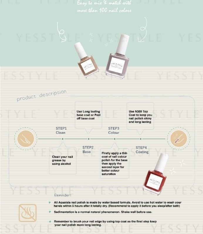 AQUA LALA - Sweet & Romance Nail Polish, 15ml, 61 g, 4892021001403