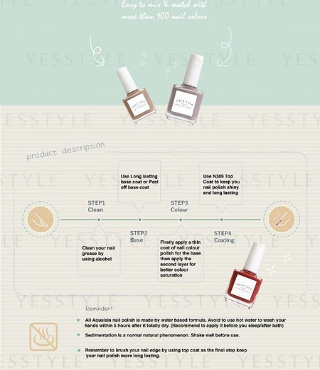 AQUA LALA - Sweet & Romance Nail Polish, 15ml, 61 g, 4892021001403