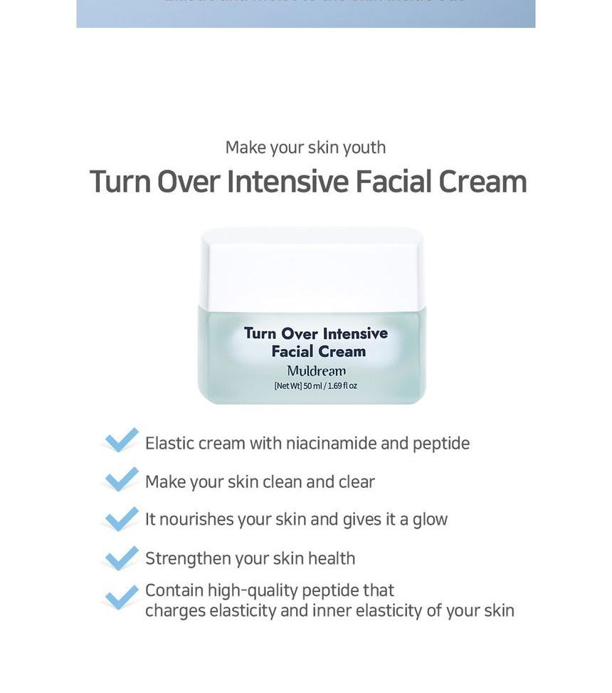 Muldream - Turn Over Intensive Facial Cream, 50ml, 130 g, 8809443285812