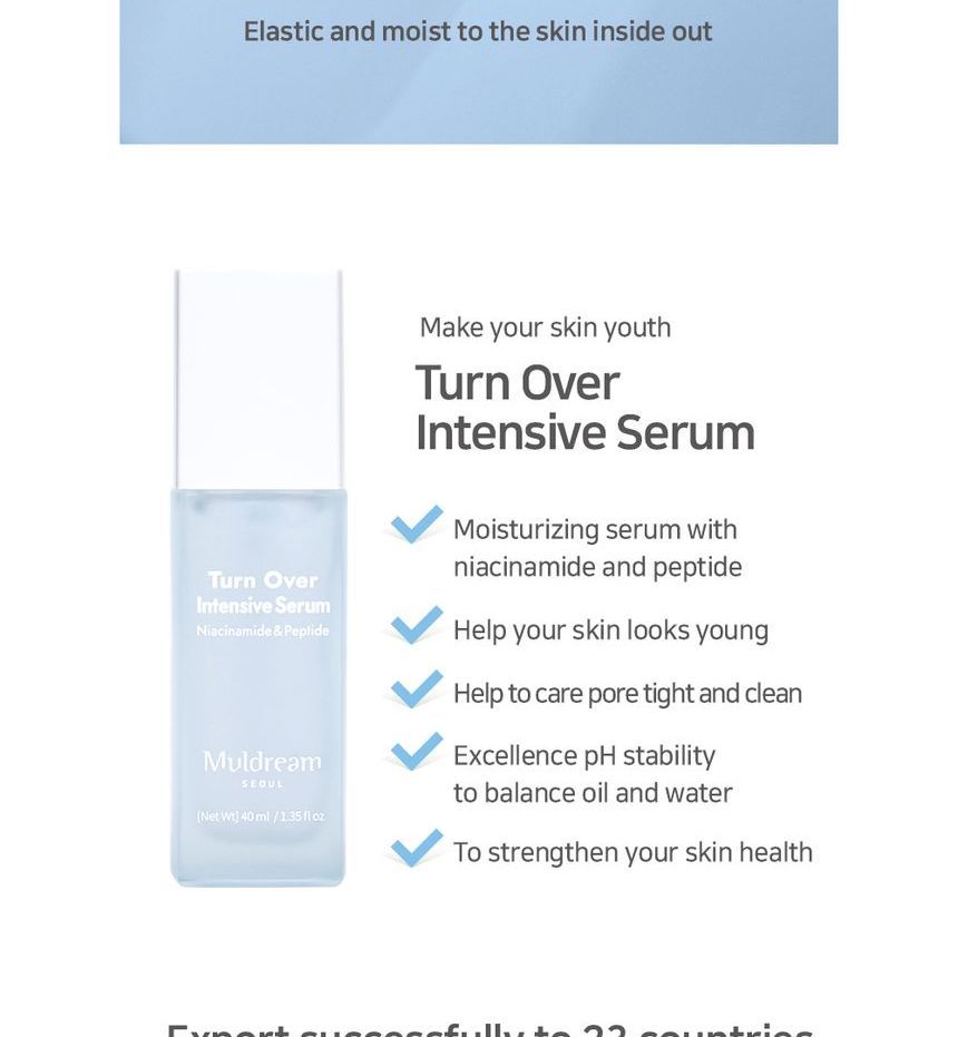 Muldream - Turn Over Intensive Serum, 40ml, 157 g, 8809443285805