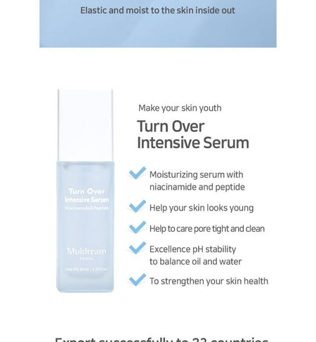 Muldream - Turn Over Intensive Serum, 40ml, 157 g, 8809443285805