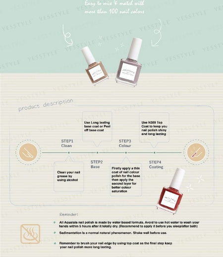 AQUA LALA - Peel Off Base Coat, 15ml, 62 g, 4892021001353