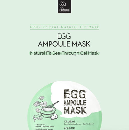 too cool for school - Egg Ampoule Mask Cica Set, 25g x 5 pcs, 320 g, 8809658627629