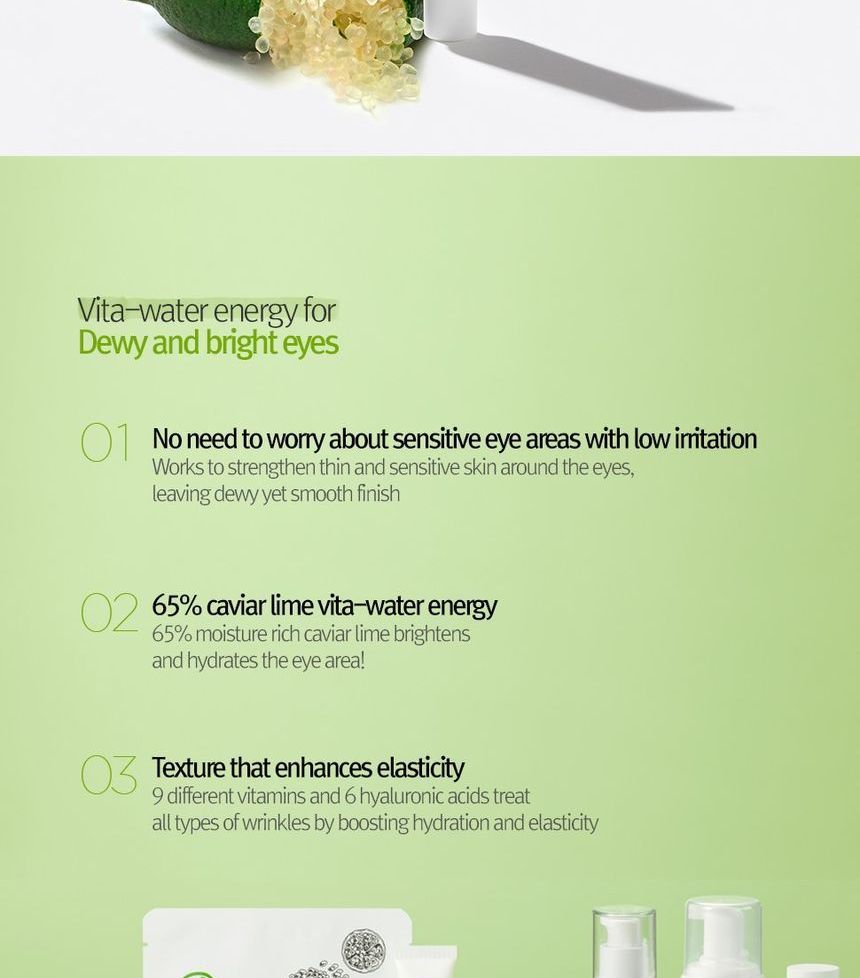 too cool for school - Caviar Lime Hydra Eye Treatment, 30ml, 46 g, 8809532449545