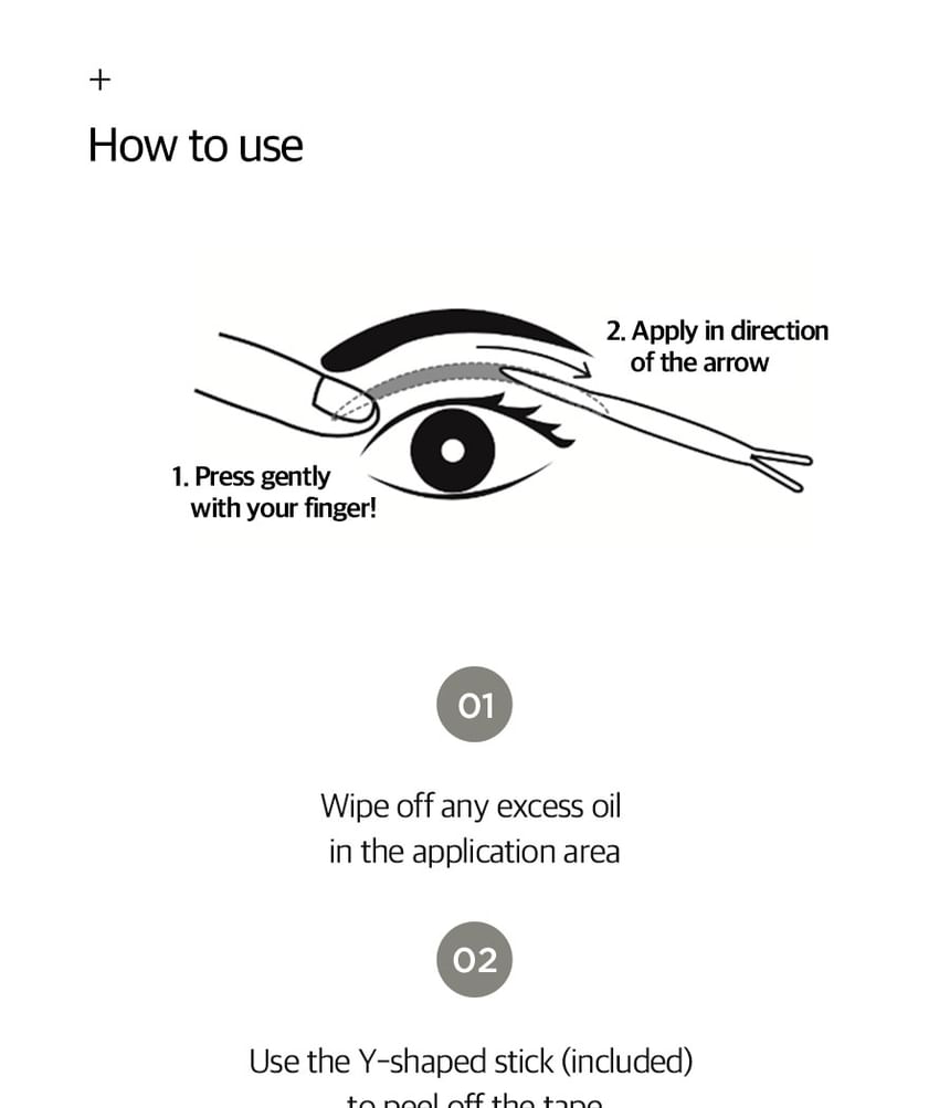 too cool for school - Double-Side Double Eyelid Tape, 22 pairs, 4 g, 8809297216925