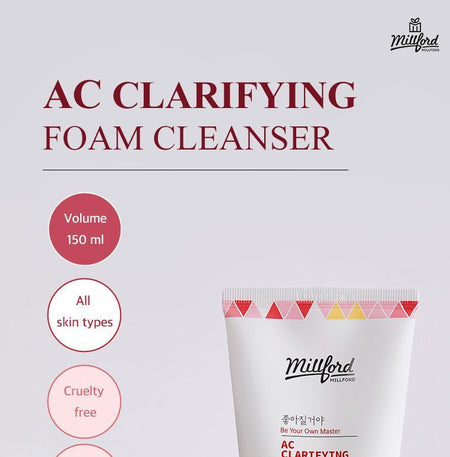 Millford - AC Clarifying Foam Cleanser, 150ml, 175 g, 8809373463113