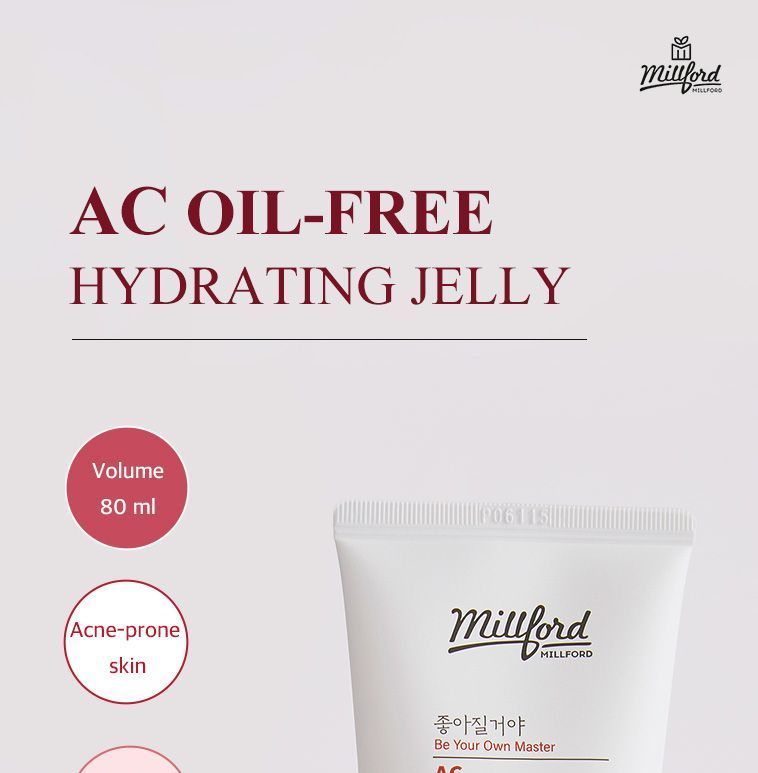 Millford - AC Oil-Free Hydrating Jelly, 80ml, 113 g, 8809416472317