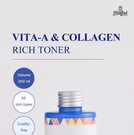 Millford - Vita A & Collagen Rich Toner, 200ml, 300 g, 8809416472379