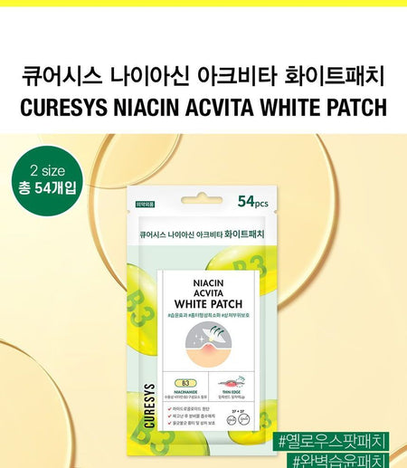 CURESYS - Niacin Acvita White Patch, 54 patches, 14 g, 8809382884107
