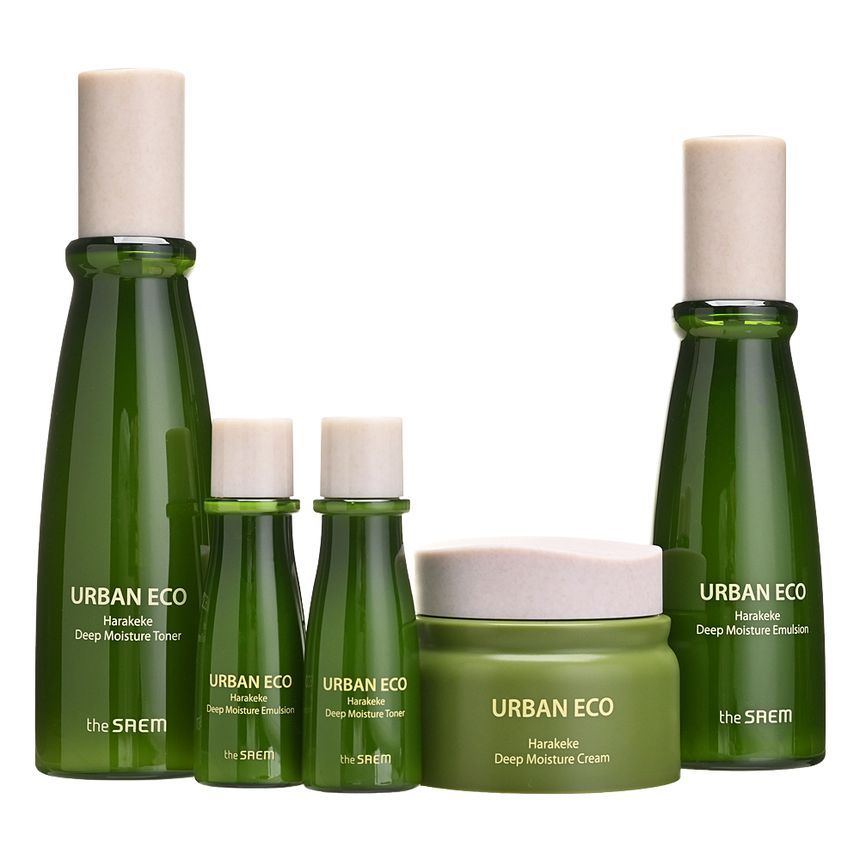 The Saem - Urban Eco Harakeke Deep Moisture Skin Care 3 Set, 5 pcs, 903 g, 8806164175620