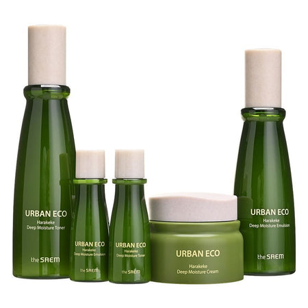 The Saem - Urban Eco Harakeke Deep Moisture Skin Care 3 Set, 5 pcs, 903 g, 8806164175620