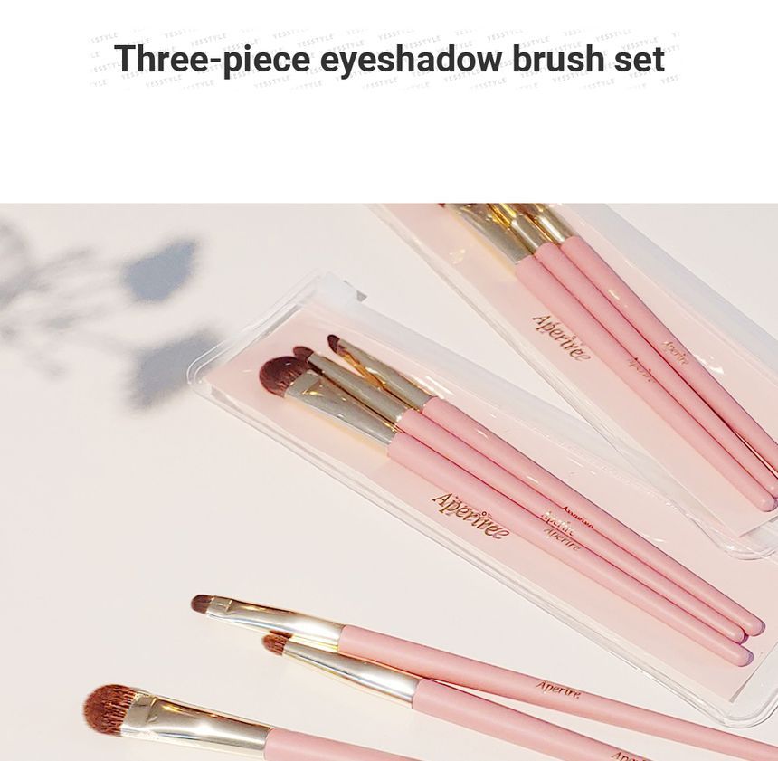 Aperire - Eyeshadow Brush Set, 3 pcs, 24 g, 8805533129004