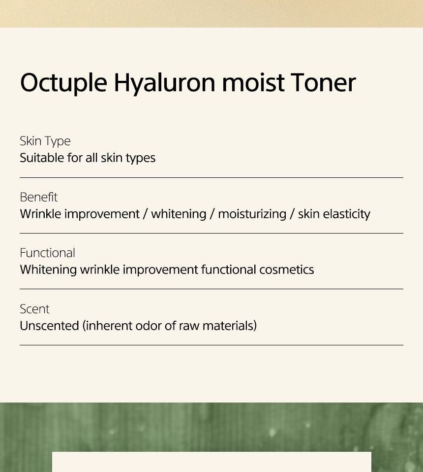 12 GRABS - Octuple Hyaluron Moist Toner, 150ml, 221 g, 8809836240015