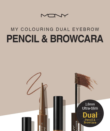 MACQUEEN - My Colouring Dual Eyebrow Pencil & Browcara - 3 Colors, #03 Light Brown, 13 g, 8809432016045