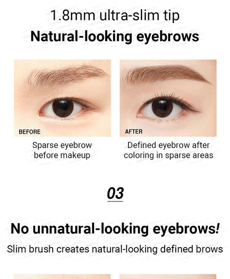 MACQUEEN - My Colouring Dual Eyebrow Pencil & Browcara - 3 Colors, #03 Light Brown, 13 g, 8809432016045