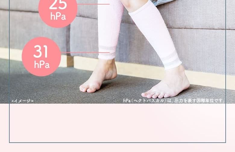 Dr.Scholl Japan - Medi Qtto Sakura Pink Compression Socks, 1 pair, 100 g, 4906156603279