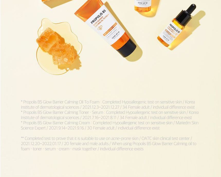 SOME BY MI - Propolis B5 Glow Barrier Calming Starter Kit, 1 set, 186 g, 8809647391944
